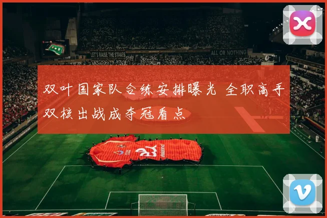 双叶国家队合练安排曝光 全职高手双核出战成夺冠看点